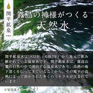 B-025 ＜定期便・全5回＞関平鉱泉水10L×1箱ずつお届け(計5箱)【関平鉱泉所】 霧島市 シリカ シリカ水 水 シリカミネラルウォーター