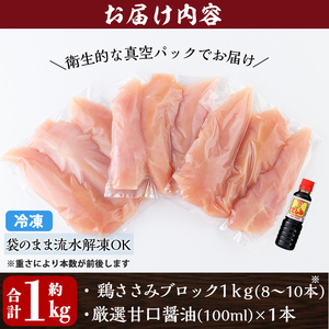 A0-303 《訳あり》新鮮さにこだわったささみ刺し(計1kg・8～10本・未カット)【海江田鶏肉店】