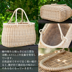 ✨新品未使用・かごまとめ売り・籐かご特大カゴ2点セット E0-018 籐かご（大)【籠屋さん】霧島市 籠 かご カゴ バッグ ラタン