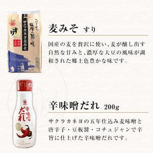 お鍋調味料セット!白だし 500ml×2つ・すり味噌 1kg×2つ・辛味噌だれ 200gの3種詰合せ お鍋にぴったりのサクラカネヨ調味料セット 調味料詰合せ 辛い【A-749H】