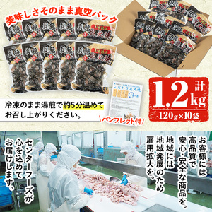 国産親どりもも・むね炭火焼 1.2kg！国産炭火で丁寧に焼き上げ!小分けで使いやすい肉の旨味しっかりの親鶏炭火焼(120g×10袋)【A-1683H】