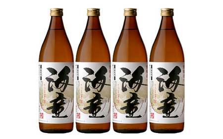 芋焼酎「海童」900ml×4 本25度 濵田酒造 人気 の 鹿児島 本格芋焼酎! 芳醇軽快【A-1306H】