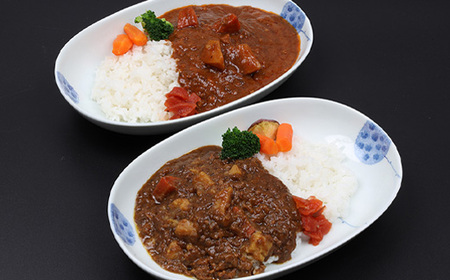＜レンジ対応可＞金の桜黒豚スパイシーカレーと焼き干し芋入りカレー(200g×各3袋) 常温保存 電子レンジOK なので 時短 にもピッタリ！【A-1776H】