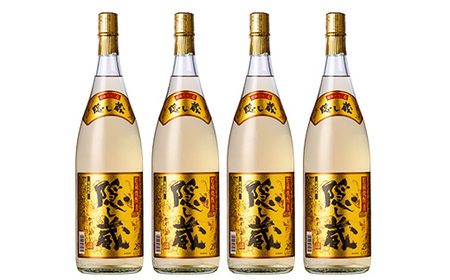 本格麦焼酎 隠し蔵 1.8L×4本 25度 セット 鹿児島 本格麦焼酎 樽 貯蔵熟成 した琥珀色 本格麦焼酎 濵田酒造 傳藏院蔵 【C-214H】