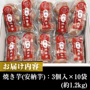 鹿児島県種子島産冷凍焼き芋（安納芋の焼き芋）一口サイズの焼き芋　約1.2kg【A-1493H】