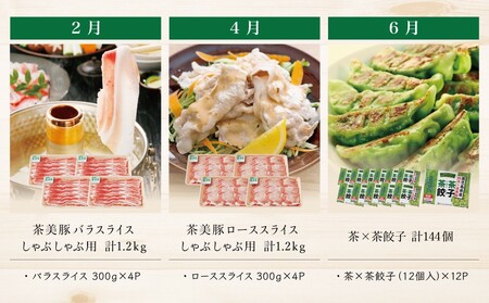 【ブランド豚定期便 全6回】鹿児島茶美豚 お肉とお惣菜の定期便 お肉 ブランド 豚 豚肉 スライス 小分け 焼肉 BBQ ロース バラ しゃぶしゃぶ 惣菜 グルメ お取り寄せ 冷凍 JA食肉かごしま 南さつま市