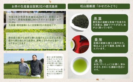 【鹿児島県産緑茶】かせだみどり（80g×5袋） お茶 茶葉 日本茶 緑茶 飲料 飲み物 ギフト 贈答用