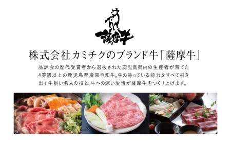 【訳あり】鹿児島県産黒毛和牛 4等級以上 薩摩牛霜降肩ローススライス 600g 数量限定 ブランド 和牛 お肉 しゃぶしゃぶ すき焼き 冷凍 カミチク