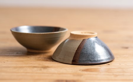 【黒薩摩焼】茶碗 2個