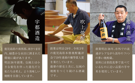 【本格芋焼酎】南さつま厳選芋焼酎5本セット 飲み比べ 家飲み 宅飲み 芋焼酎 お酒 ギフト ご贈答 お湯割り 水割り ロック 南さつま市 プレゼント 記念品