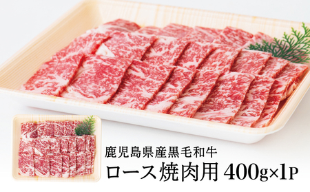【鹿児島県産】黒毛和牛 焼肉用ロース 400g 4等級以上 牛肉 焼肉 バーベキュー BBQ 冷凍 スターゼン