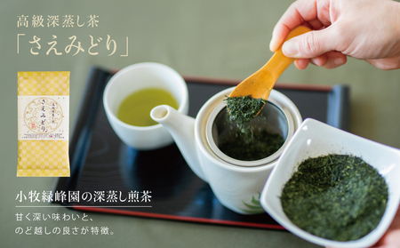 【日本茶AWARD受賞】高級深蒸し茶「さえみどり」 3本セット (100g×3袋)   鹿児島県産 かごしま お茶 日本茶 緑茶 茶葉 南さつま市 小牧緑峰園