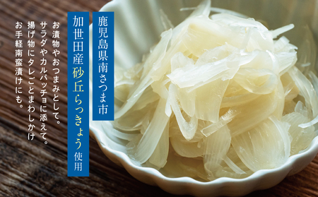【鹿児島県産】スライス白宝らっきょう 8袋 惣菜 らっきょう漬 らっきょう 漬物 甘酢 鹿児島 エスランドル 南さつま市