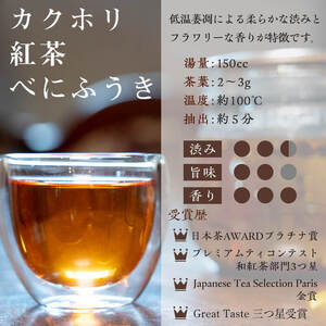 【数量限定】受賞歴多数！カクホリ紅茶べにふうき・カクホリ烏龍茶べにふうき(各20g×1袋・計40g) a0-340