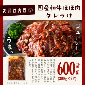 【数量限定】国産牛ミックスホルモン(味付けなし)・国産和牛ほほ肉たれ漬け＜計1.6kg＞ a6-046