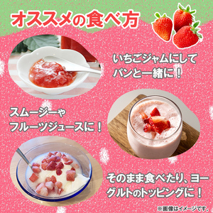 【訳あり・数量限定】品種は生産者にお任せ！鹿児島県産冷凍いちご(750g×2P 計1.5kg)&nbsp;いちご イチゴ 苺 ジャム スムージー 冷凍 小分け 紅ほっぺ さがほのか 真空 a0-326