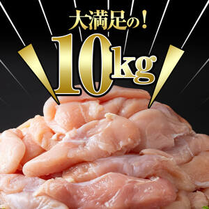 小分けで便利！鹿児島県産若鶏ささみ 計10kg(250g×40P) 鶏肉 とり肉 鳥肉 ささみ 鳥ささみ ヘルシー ダイエット 低カロリー 若鶏 小分け 真空 真空パック 保存 カット カット済 b7-026