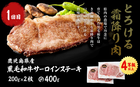 【ふるなび限定】【定期便全2回】黒毛和牛・九州産豚肉ごちそう定期便(2ヵ月連続・計2.8kg) 黒毛和牛 国産牛 九州産 豚 豚肉 肉 牛肉 国産 4等級 小分け 真空包装 冷凍 FN-Limited-SP t0031-003