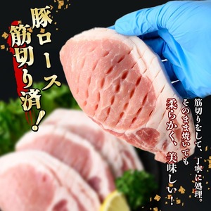 【訳あり・生産者応援】九州産豚ロース とんかつ用(計2.1kg) a1-161
