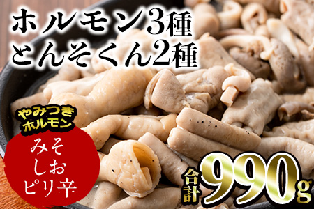 A0 114 やみつきホルモン とんそくんセット 合計990g 鹿児島県志布志市 ふるさと納税サイト ふるなび