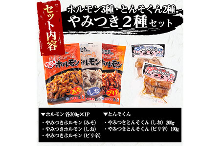A0 114 やみつきホルモン とんそくんセット 合計990g 鹿児島県志布志市 ふるさと納税サイト ふるなび