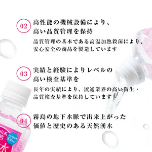 【志布志市制20周年記念】【定期便・全4回】天然シリカ水 555ml 48本(2ケース)×4回 計106L超 t0048-007