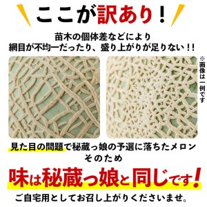 【春限定・数量限定】牧さんの訳ありメロン 赤玉(赤肉)1玉 メロン マスクメロン 果物 くだもの デザート 赤肉 訳あり a1-057-s