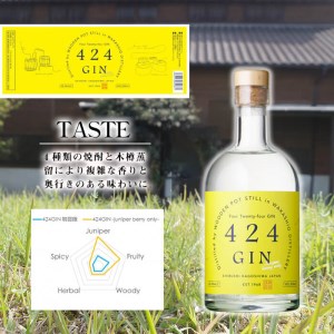 a1-059 【数量限定】鹿児島の焼酎蔵が作ったジン「424GIN(42.4度)」500ml×1本