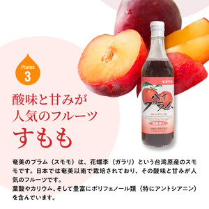 【ギフトにどうぞ】奄美のとれたてジュース アソート3本セット（マンゴー・パッション・すもも） A015-009