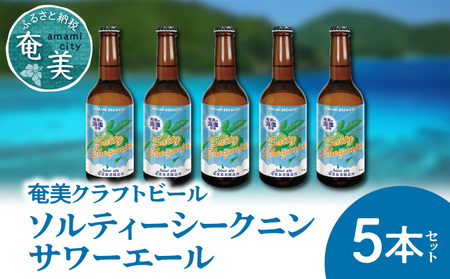 奄美クラフトビール＜ソルティーシークニンサワーエール＞5本セット A126-004