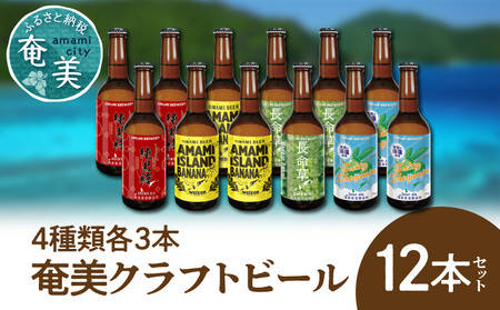 奄美クラフトビール＜4種 各3本＞12本セット A126-006