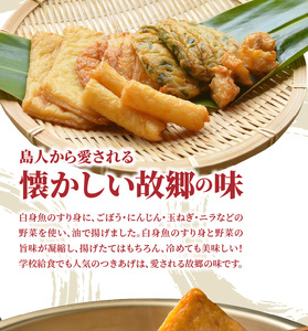 【奄美のソウルフード】つきあげ（さつま揚げ）人気の詰合せCセット - 練り物 魚肉 奄美特産 詰め合わせ おつまみ おかず さつま揚げ 平天 やさい天 ニラ天 棒天 ゴボー天