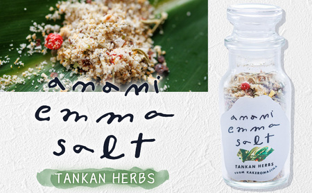 EMMA SALT（ TANKAN HERBS ） A119-003 塩 しお ソルト ハーブソルト 調味料 料理 お料理 タンカンハーブ TANKANHERBS 柑橘 フルーツソルト ミネラル 海水 自然 釜焚き製法 釜焚き 天然塩 ミックス 打田原 加計呂麻島 タンカン オリジナルソルトPURE オリジナルソルト ハーブ 肉 野菜 魚 焼き料理 カルパッチョ バニラアイス アクセント 便利 NOMAD ふるさと納税 鹿児島県 奄美市 おすすめ ランキング プレゼント ギフト
