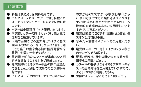 マングローブ カヌー と 森 と 滝 の ツアー A183-002 少人数 マングローブカヌー 自然 体験 体験チケット 生き物観察 観察 植物 魚 カニ 野鳥 のんびり ゆったり 癒し 河口 モダマ フナンギョの滝 森と滝のツアー 人気 アマミュゼ スローガイド奄美 ふるさと納税 鹿児島県 奄美市 おすすめ ランキング プレゼント ギフト