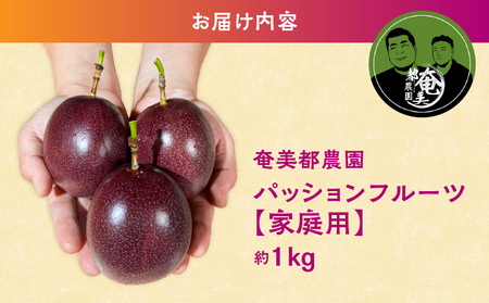 【 2026年 先行予約 】 パッションフルーツ 家庭用 約1kg A194-001-01 フルーツ 果物 南国 デザート 期間限定 限定 自然 美味しい カクテル ヨーグルト サラダ 奄美都農園 ふるさと納税 鹿児島 奄美市 おすすめ ランキング プレゼント ギフト