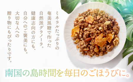 Amami フルーツ グラノーラ （ たんかん ） 約 200g 黒糖 保存料 無添加 A198-002 フルーツグラノーラ 加工食品 加工品 キャラメリゼ 島フルーツ 果物 果実 Plumeri Cafe ふるさと納税 鹿児島 奄美市 おすすめ ランキング プレゼント ギフト