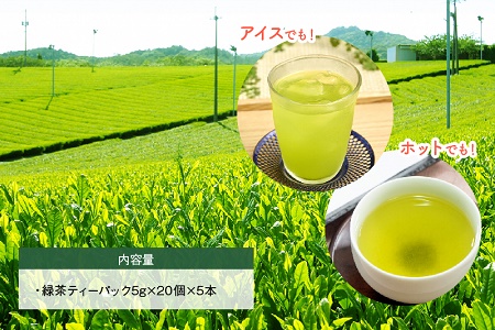 063-01 【けやき製茶】かごしま知覧茶便利茶5本セット