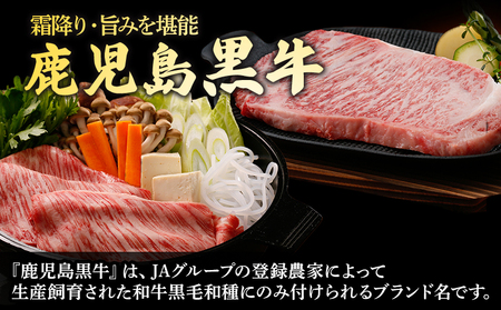 022-01 鹿児島黒牛サーロインステーキ4枚・すきやきセット