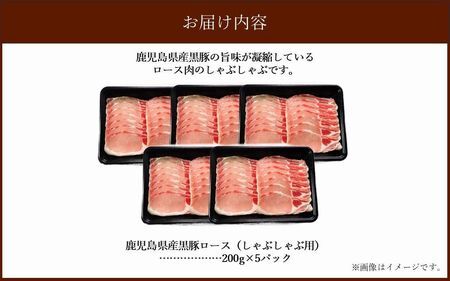 027-101 黒豚ロースしゃぶしゃぶ1kg