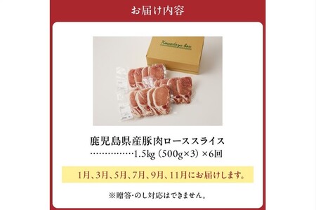 【全6回】鹿児島県産豚ローススライス定期便 126-04