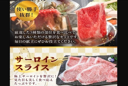 076-59 A5等級スライス5種食べ比べ2kgセット