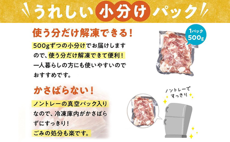 【全6回】鹿児島県産豚切り落とし定期便 126-06