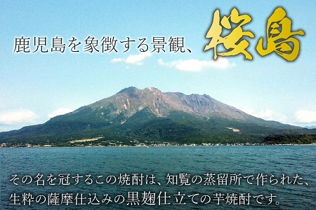 026-A-043 紙パック入焼酎 「あらわざ・黒桜島」 1.8L×2本セット