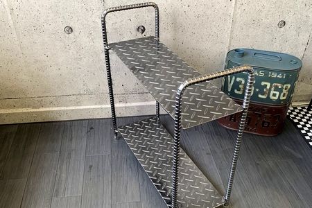 070-26 アンティーク調 アイアンシェルフ