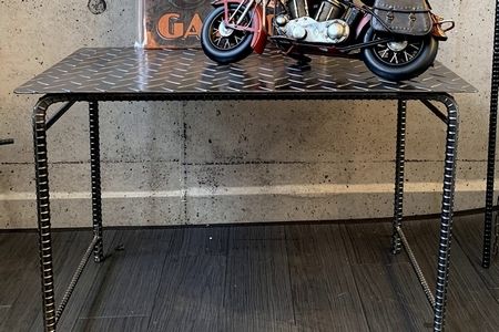 070-27 アンティーク調 アイアンフラットベンチ