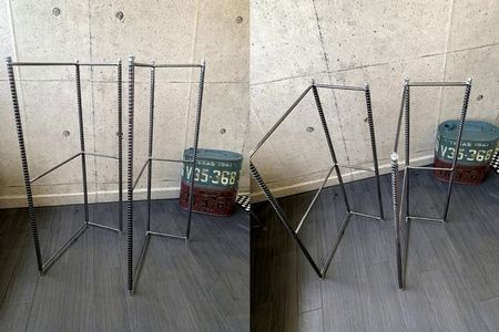 070-32 アンティーク調 アイアン フリーシェルフ