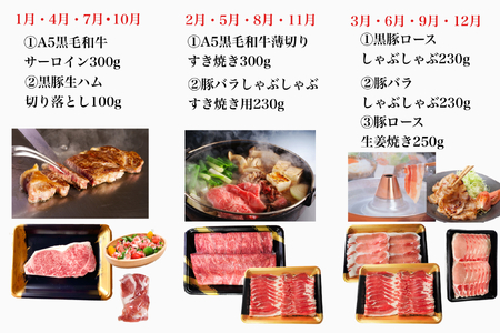 農家のお肉工場直送【3回定期便】鹿児島お肉三昧定期便 027-93