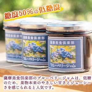 isa543 《毎月数量限定》手作りブルーベリージャム(計6個・各140g)加工食品 果物 フルーツ 詰め合わせ 果肉 ブルーベリー 低糖 ハンドメイド ジャム ギフト【薩摩美食倶楽部】