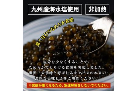 F3-01 純国産フレッシュキャビア(計60g・15g×4種類)＆チョウザメ生スモーク(200g)セット！伊佐市 特産品 国産 詰合せ 魚卵 白身 おつまみ 世界三大珍味 グルメ 贅沢 生ハム風 冷燻 加工品 冷凍 冷凍便【小田原養魚】