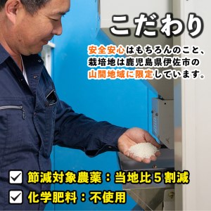 isa278 《数量限定》かめさんのお米(5kg・ひのひかり・無洗米) 国産 白米 精米 無洗米 伊佐米 お米 米 生産者 新米【Farm-K】